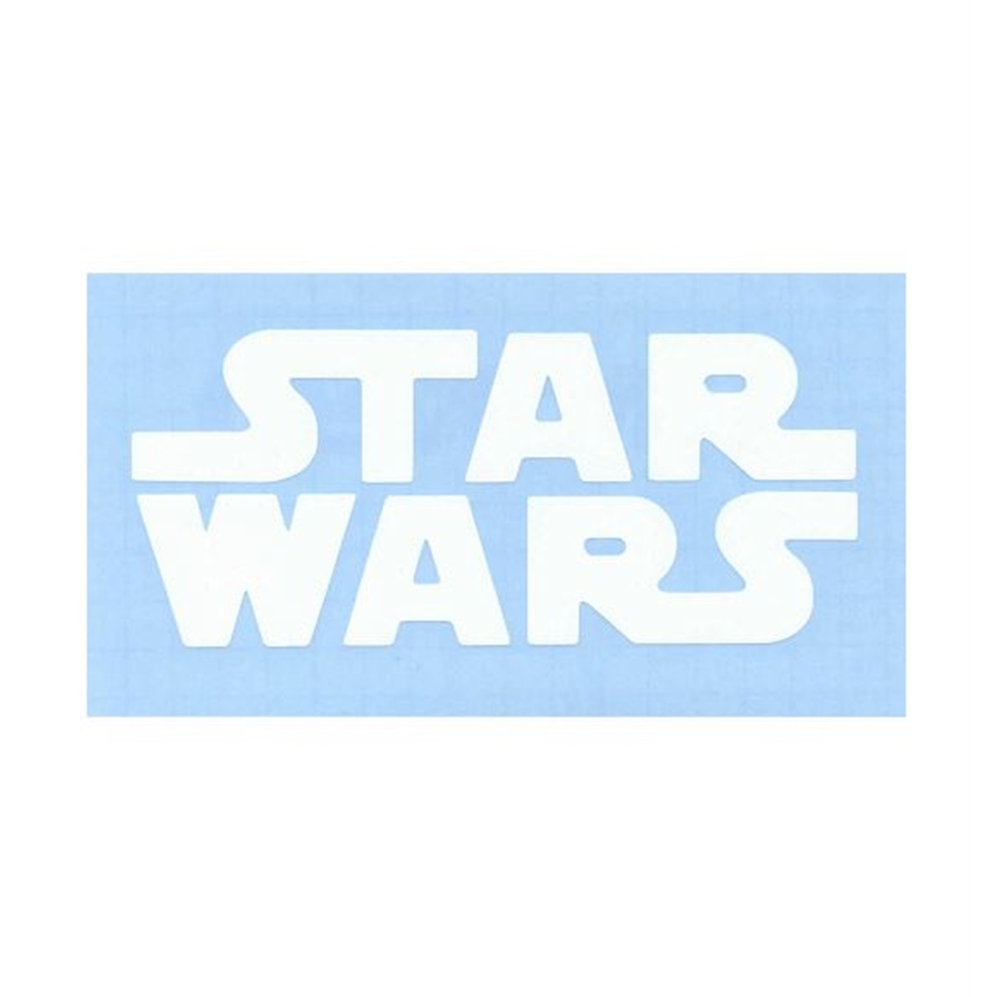 Star Wars Logo Sticker- White, White