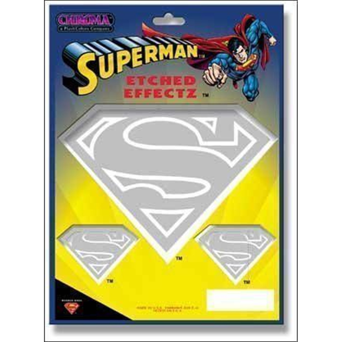 Superman 3 Etched Car Sticker