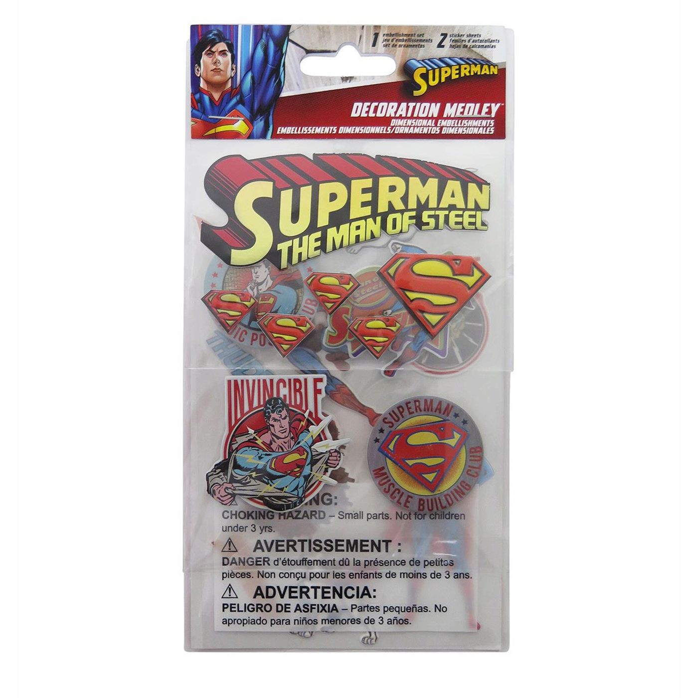 Superman Medley Sticker Pack, Red