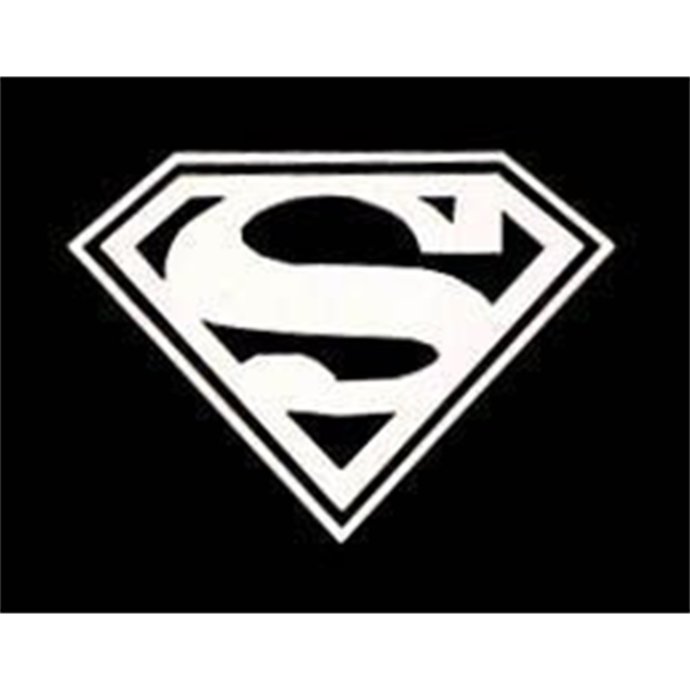 Superman White Car Stickers