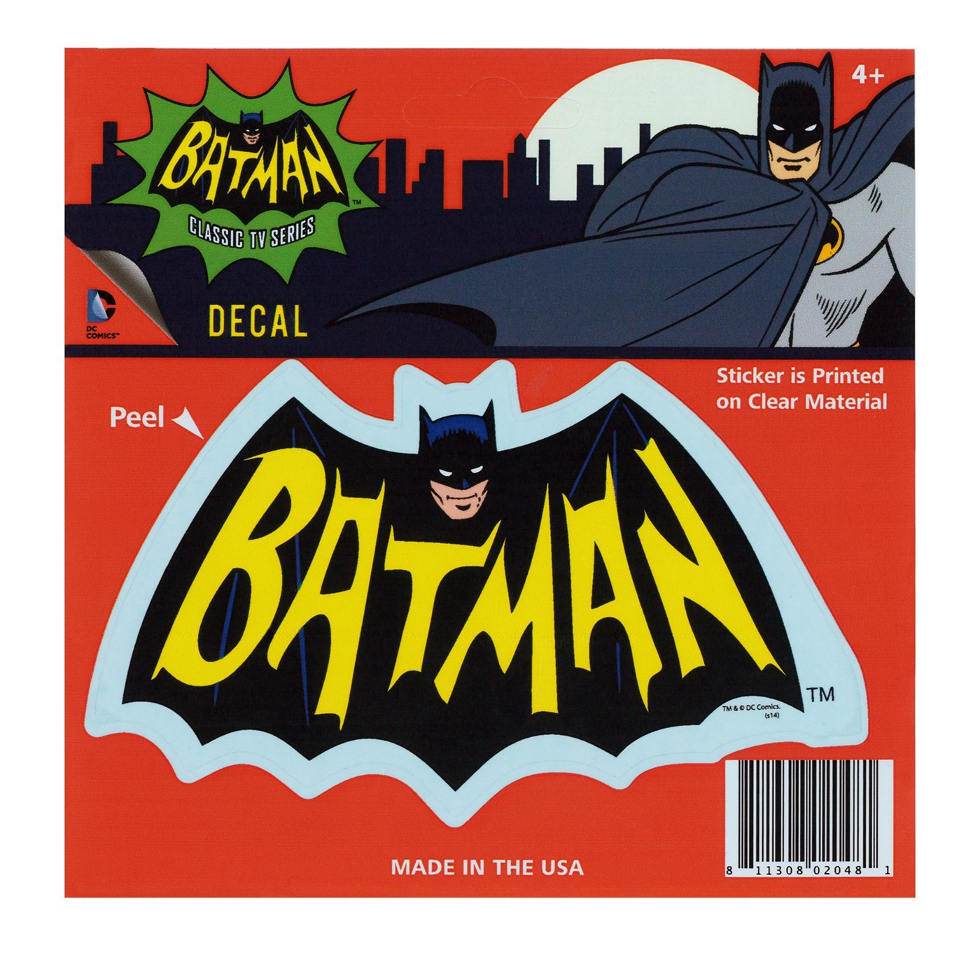 Batman 66 Logo Decal, Black