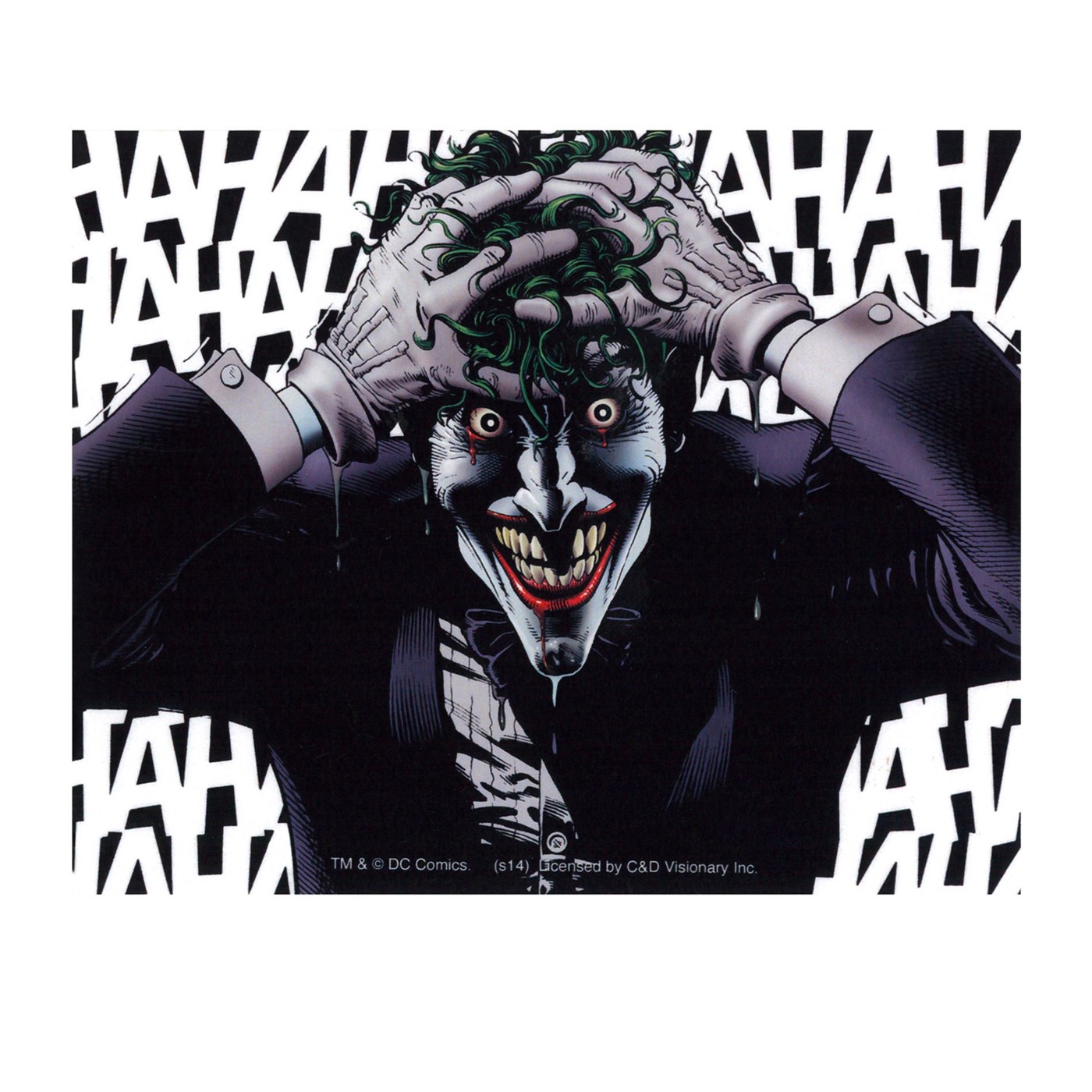 Joker HAHAHA Sticker, Black