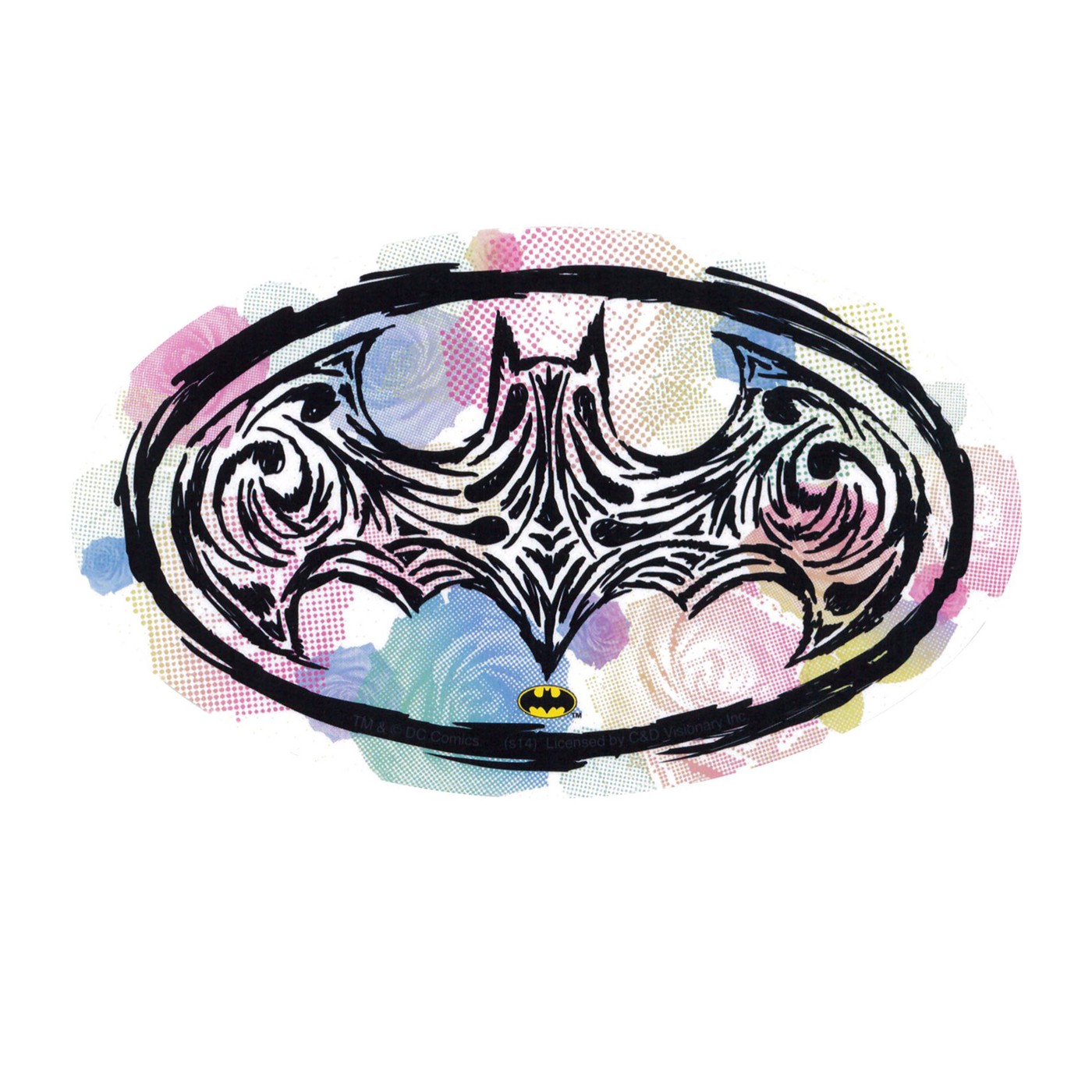 Batman Op Art Symbol Sticker
