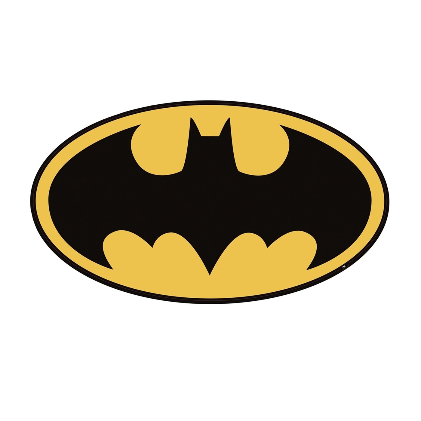Batman Symbol Giant Wall Decal, Yellow