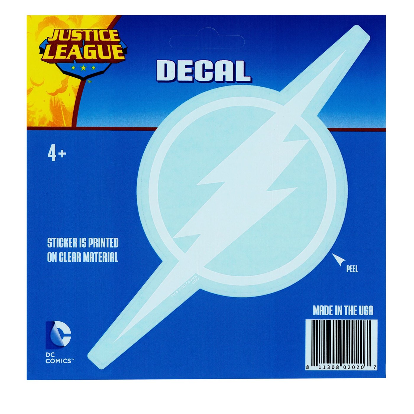 Flash White Symbol Decal, White