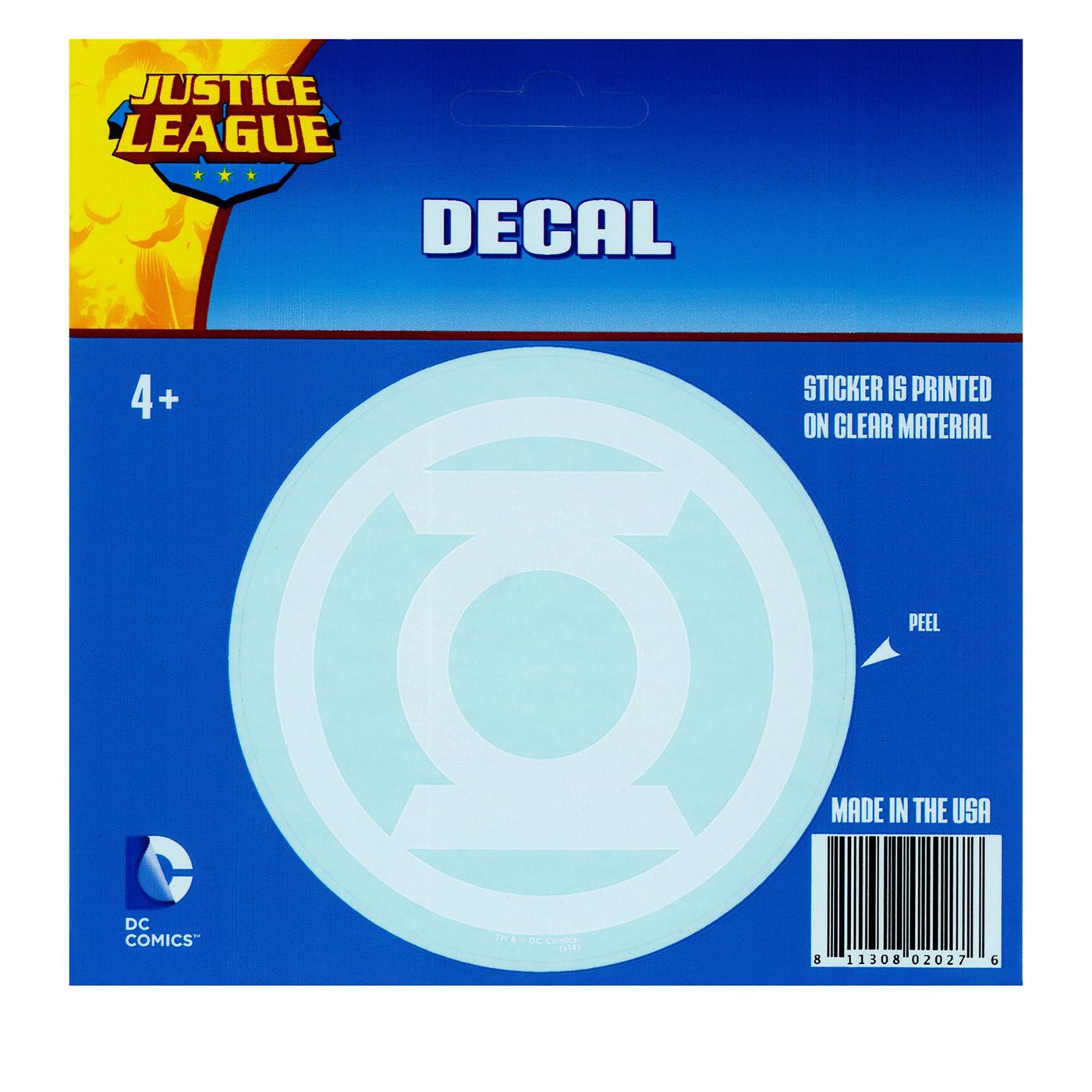 Green Lantern White Symbol Decal, White