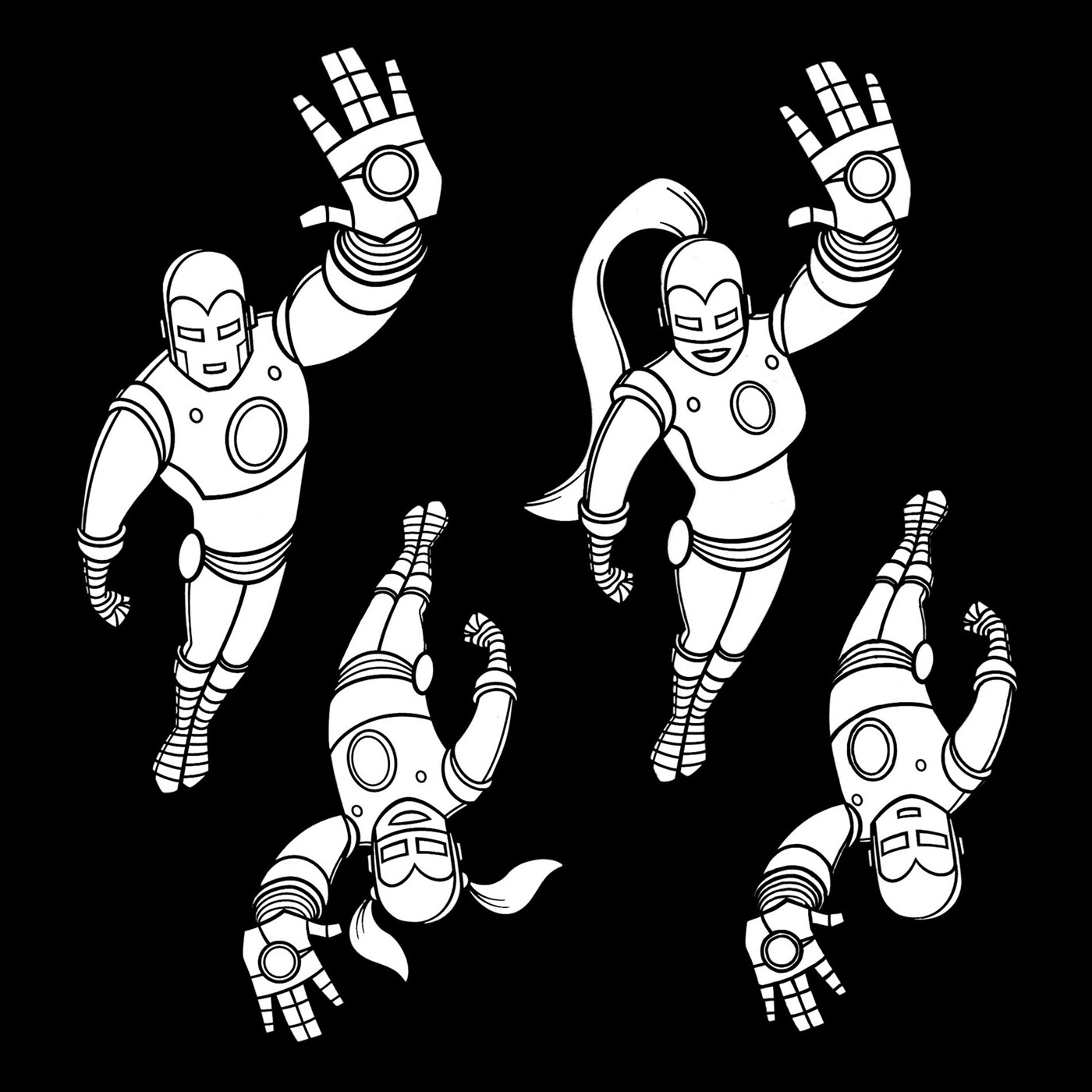 Marvel Family Car Decals