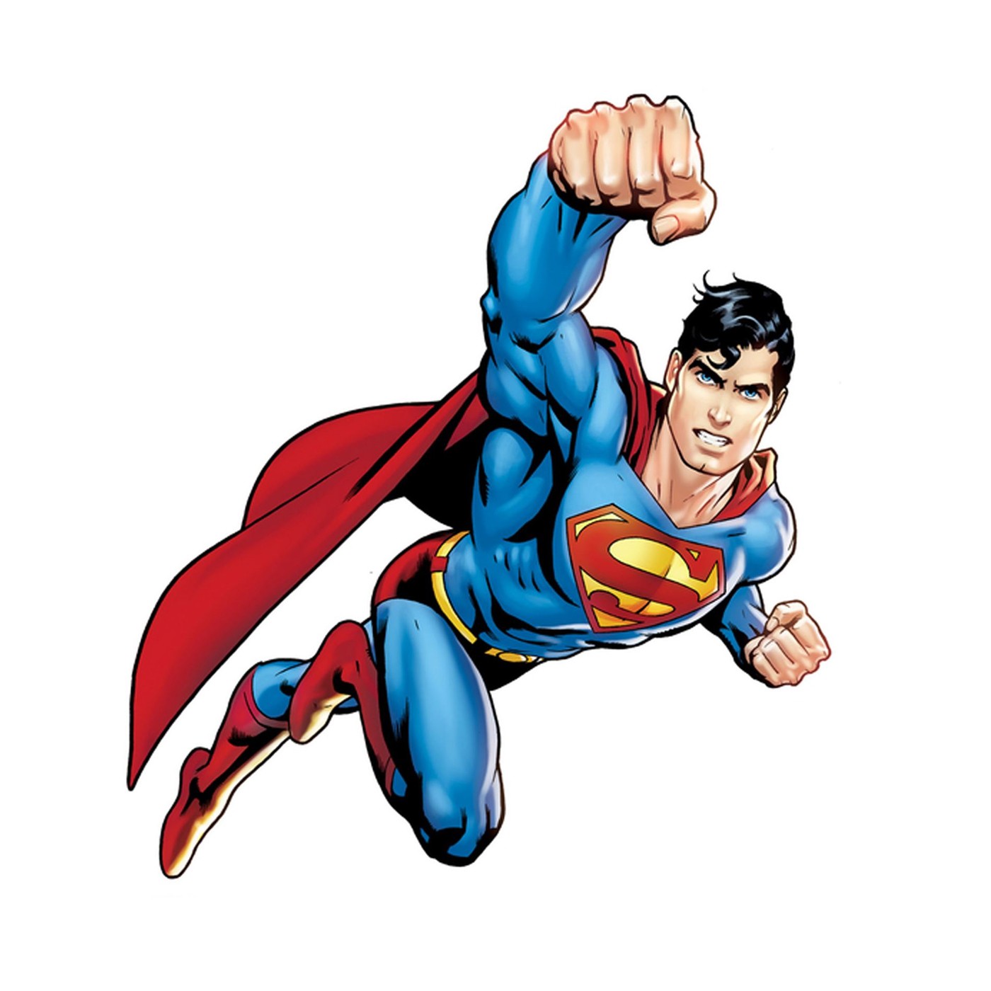 Superman Flying Giant Wall Decal, Blue