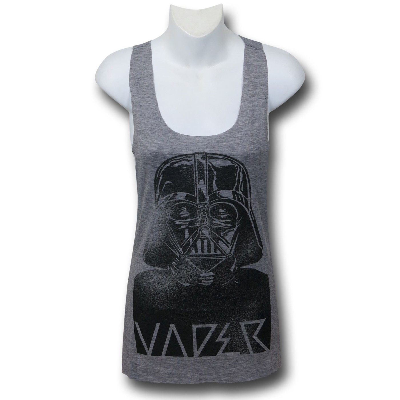 Star Wars Vader Tie Back Women's Tank Top, Grey