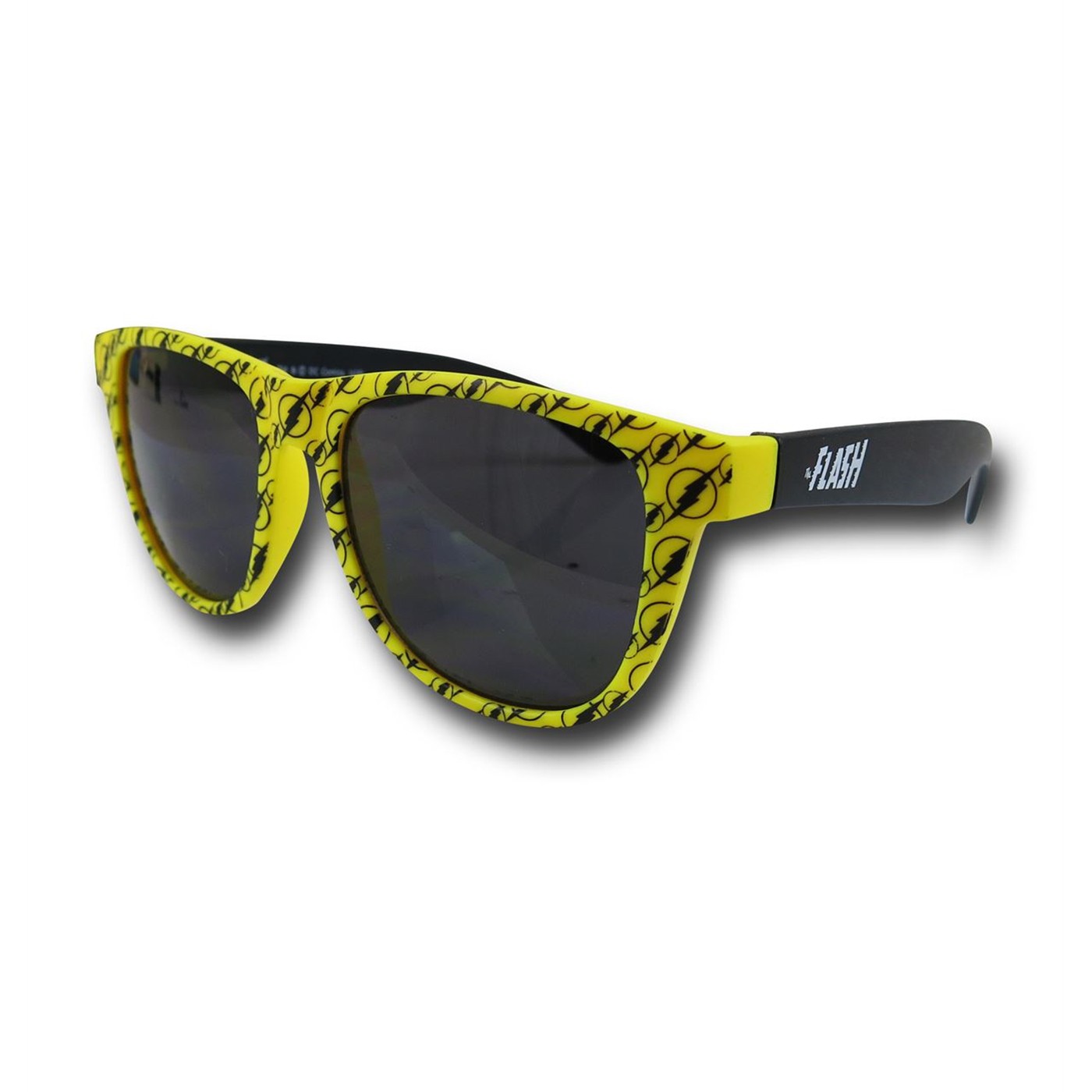 Flash Logo Pattern Sunglasses, Yellow