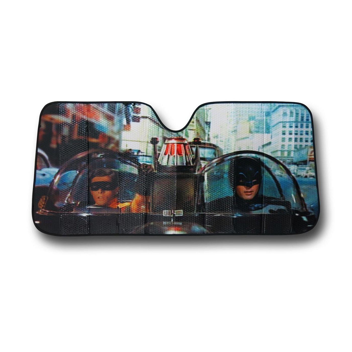 Batman 66 Dynamic Duo Car Sunshade, Black