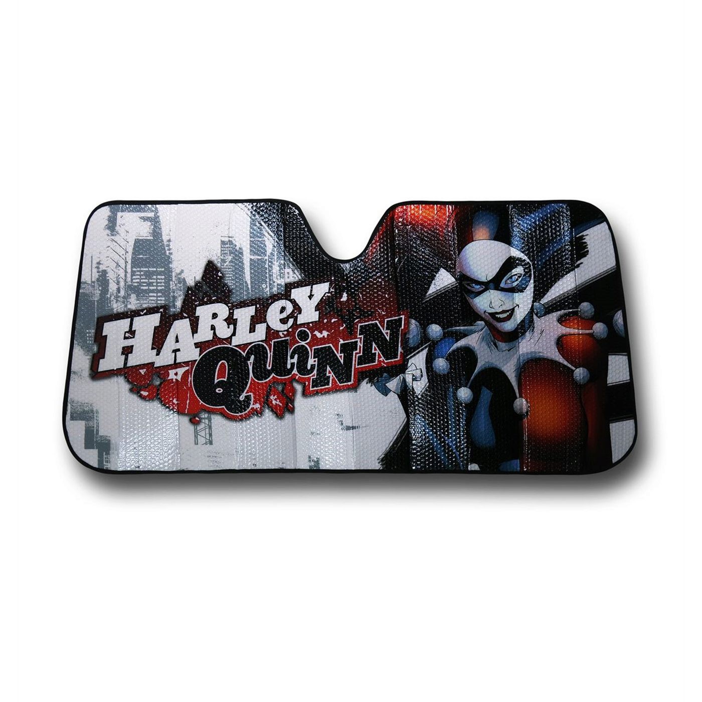 Harley Quinn Car Sunshade, Red
