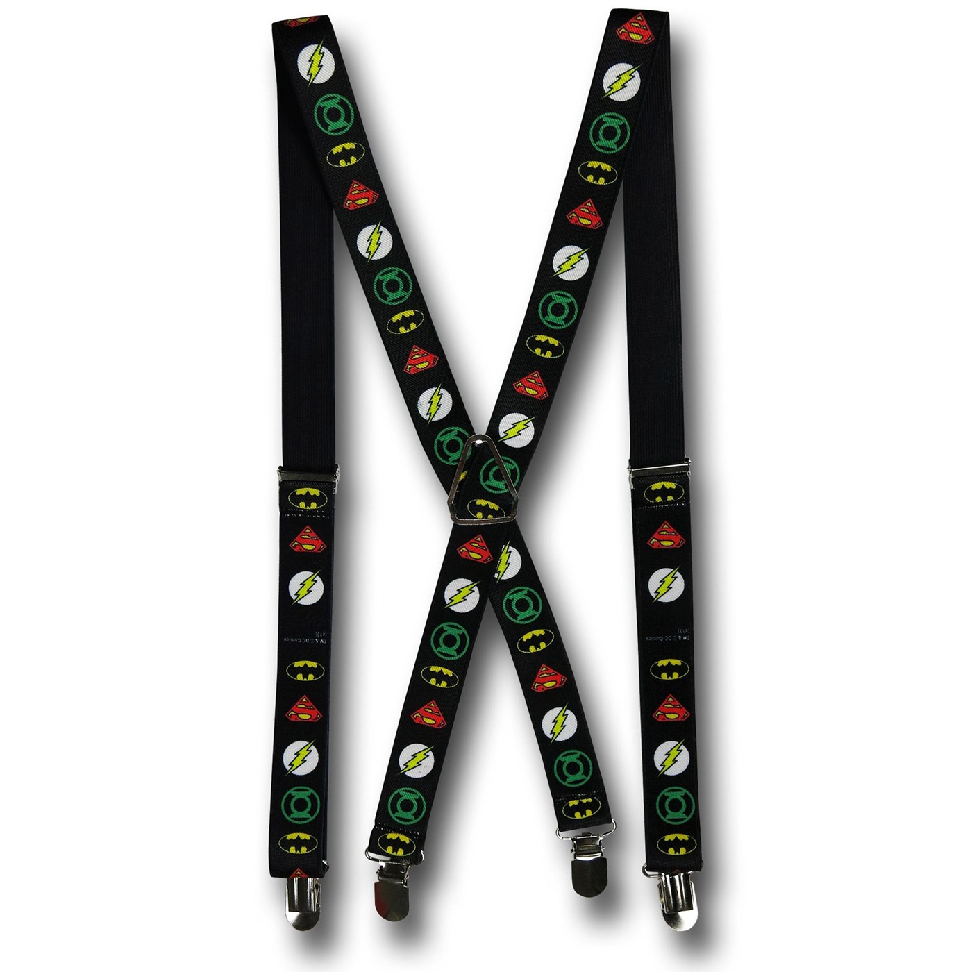 DC Symbols Suspenders, Black
