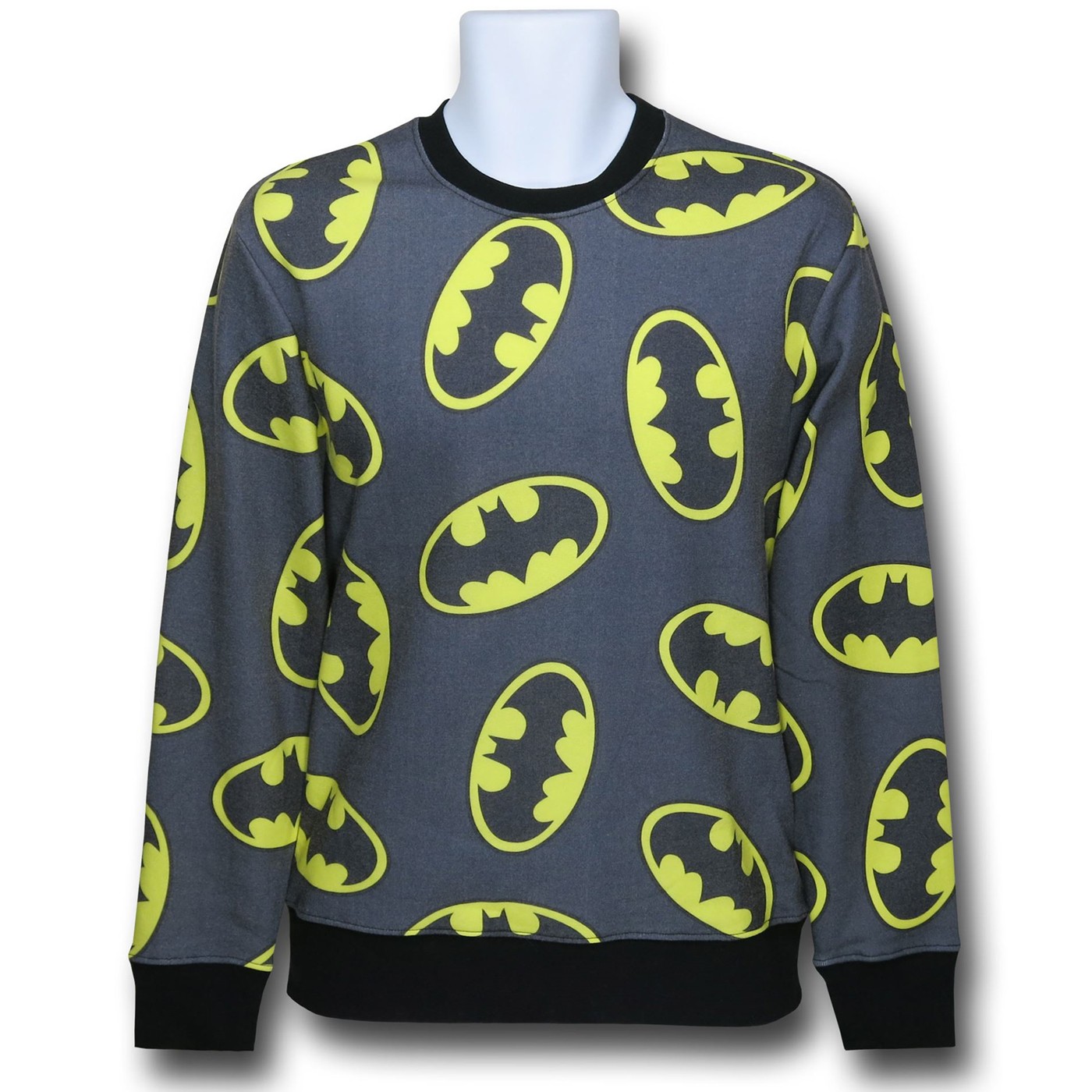 Batman Symbol Jumble Sweater, Grey