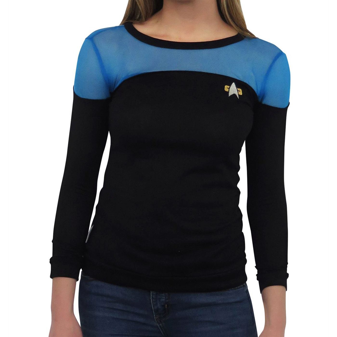 Star Trek Blue Costume Women's Sweater, Blue