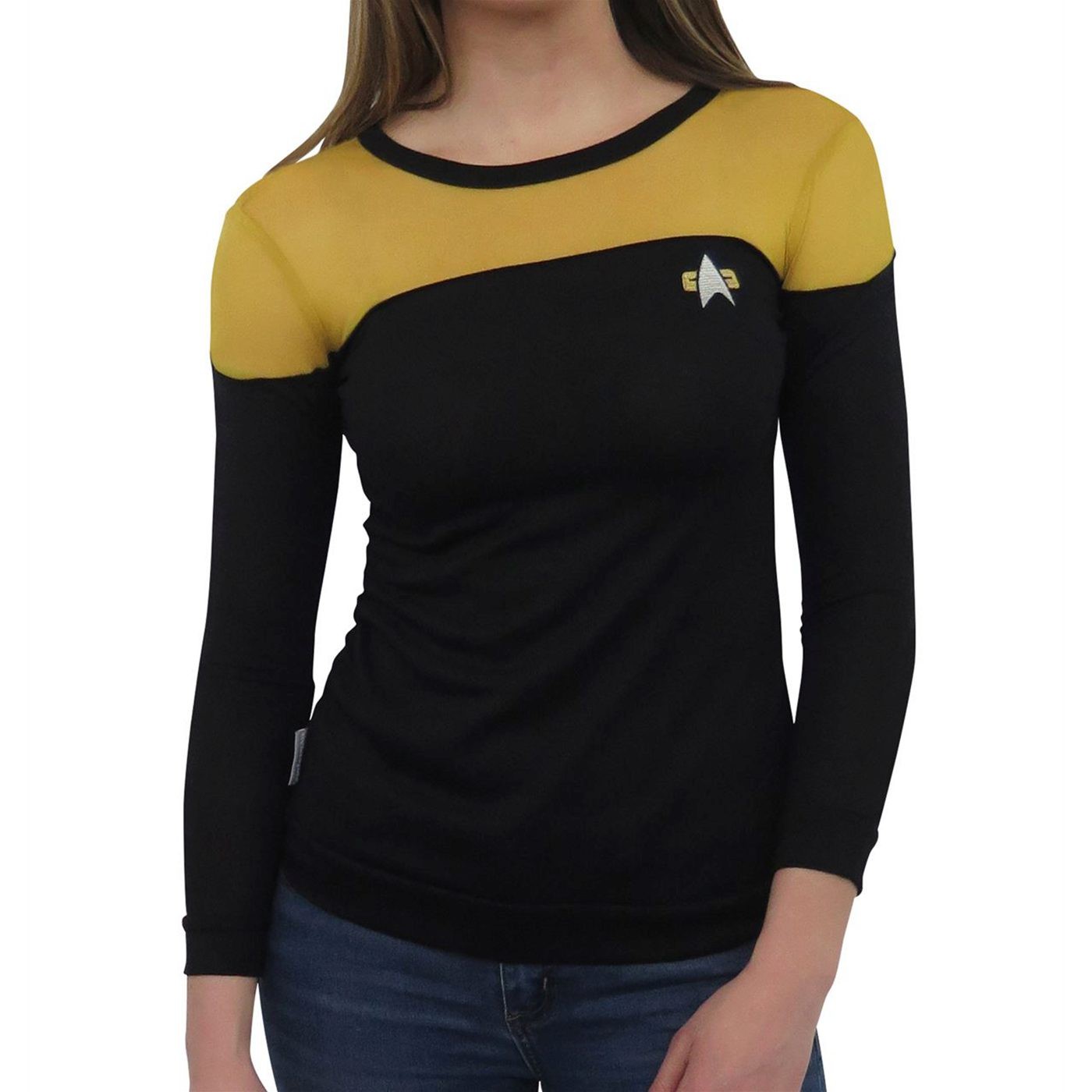 Star Trek Yellow Costume Women's Sweater, Yellow