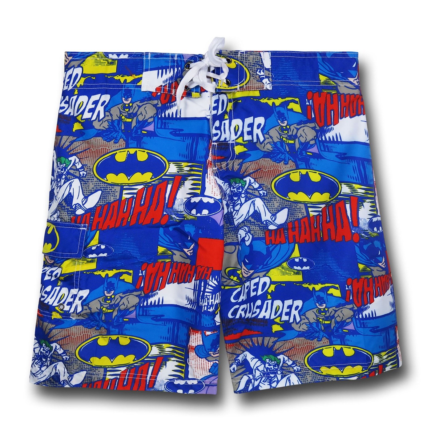 Batman Caped Crusader Comic Board Shorts, Blue