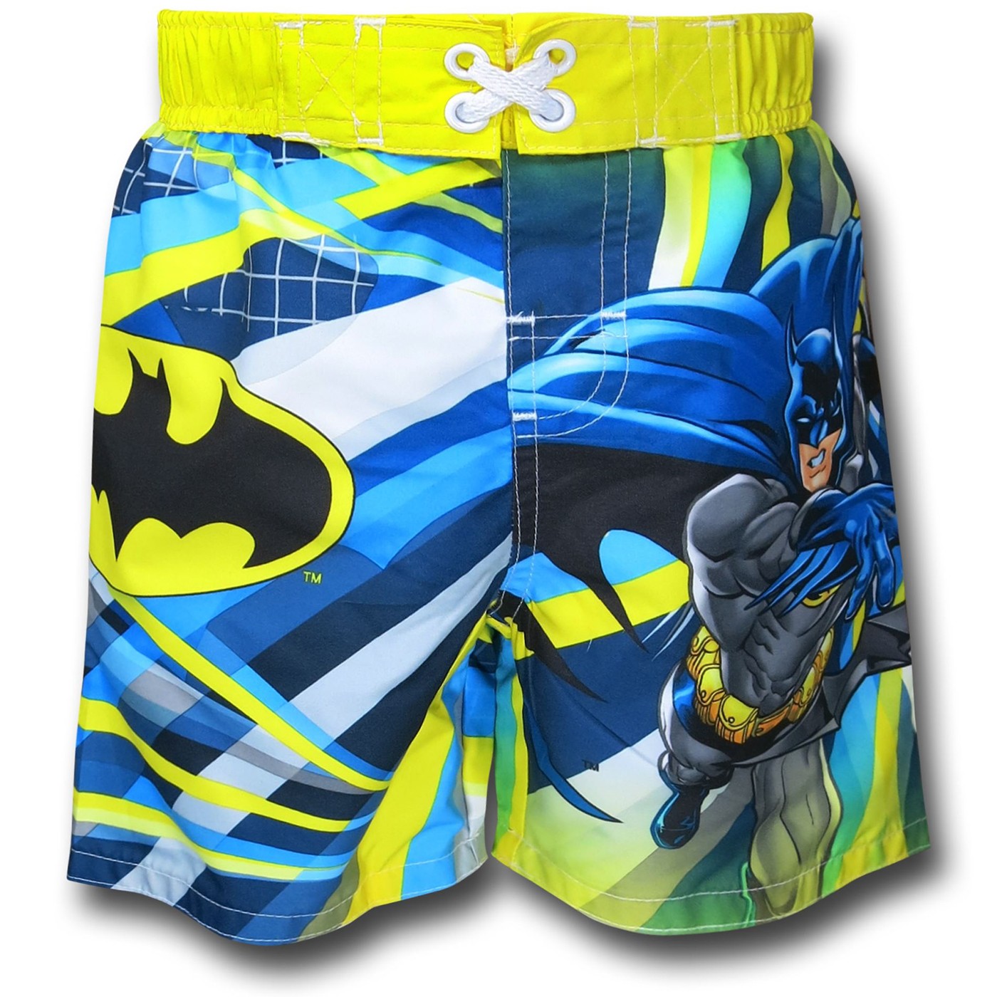 Batman Color Streaks Toddler Board Shorts, Yellow