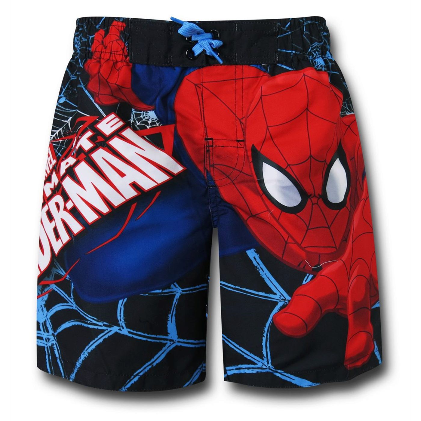 Spiderman Crawl Kids Swim Trunks, Black