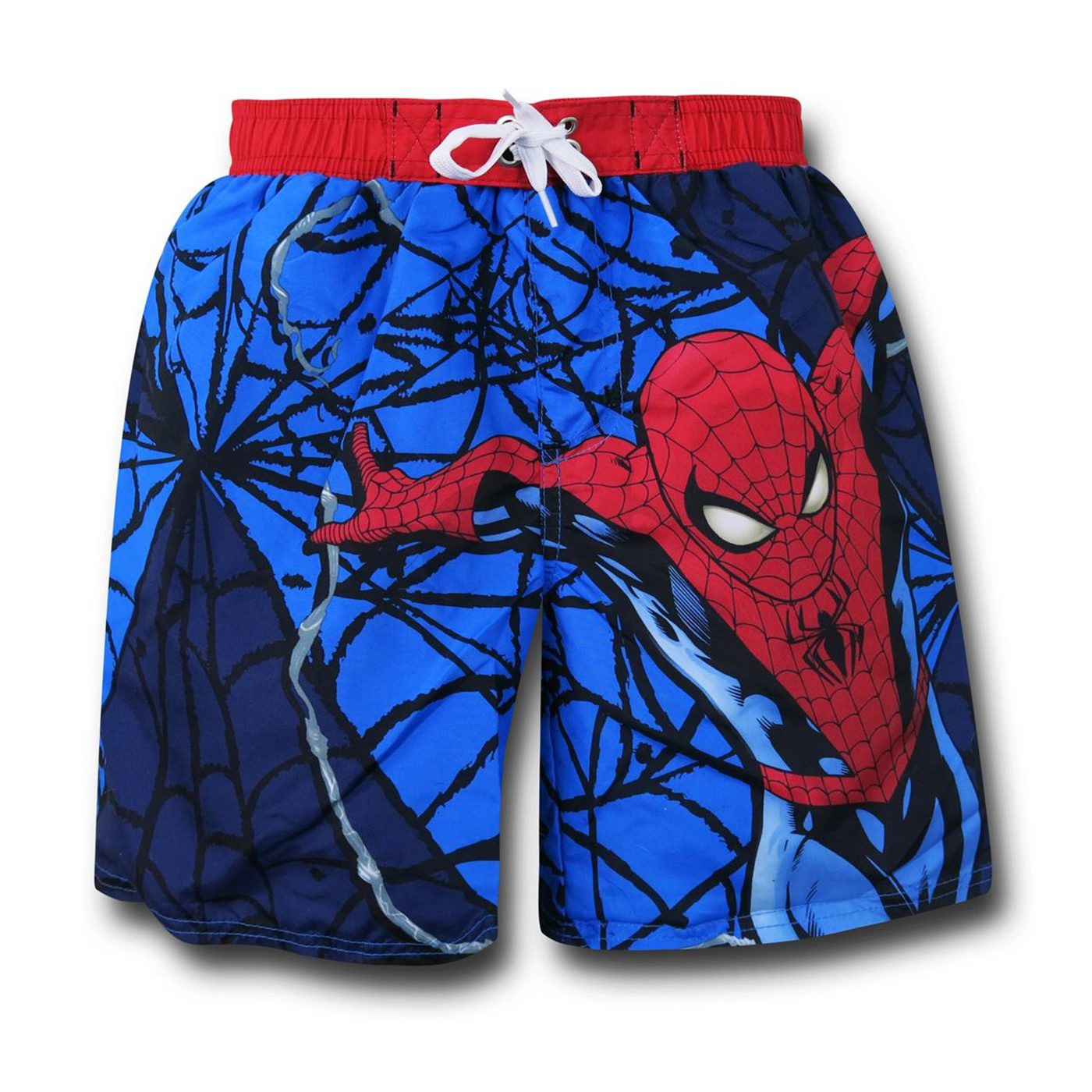 Spiderman Leap Kids Swim Trunks, Blue