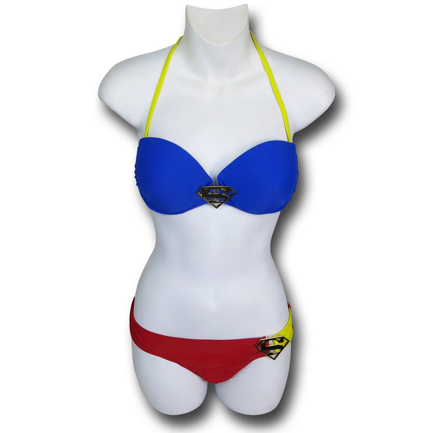 Supergirl Bandeau Ring Bikini, Blue