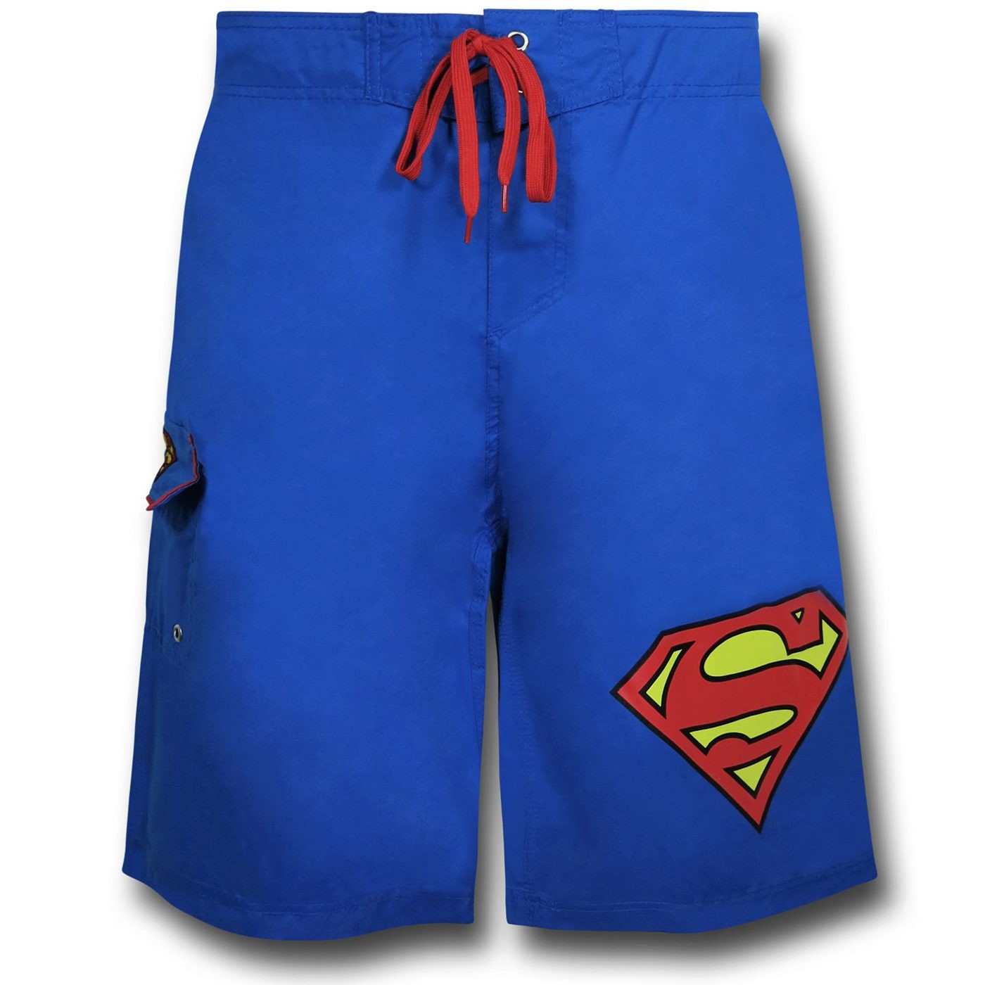 Superman Symbol Royal Blue Board Shorts, Blue