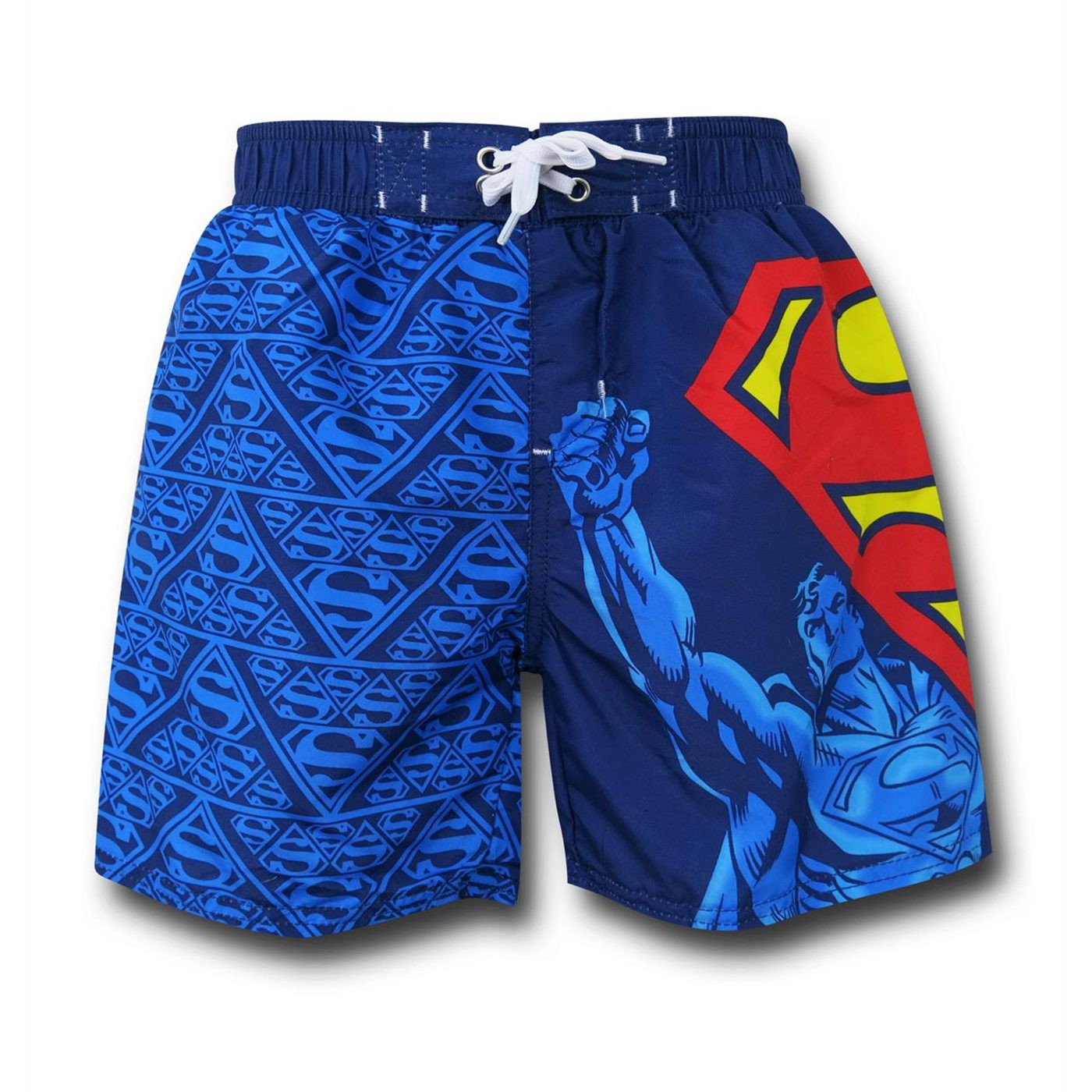 Superman Flight Kids Swim Trunks, Blue