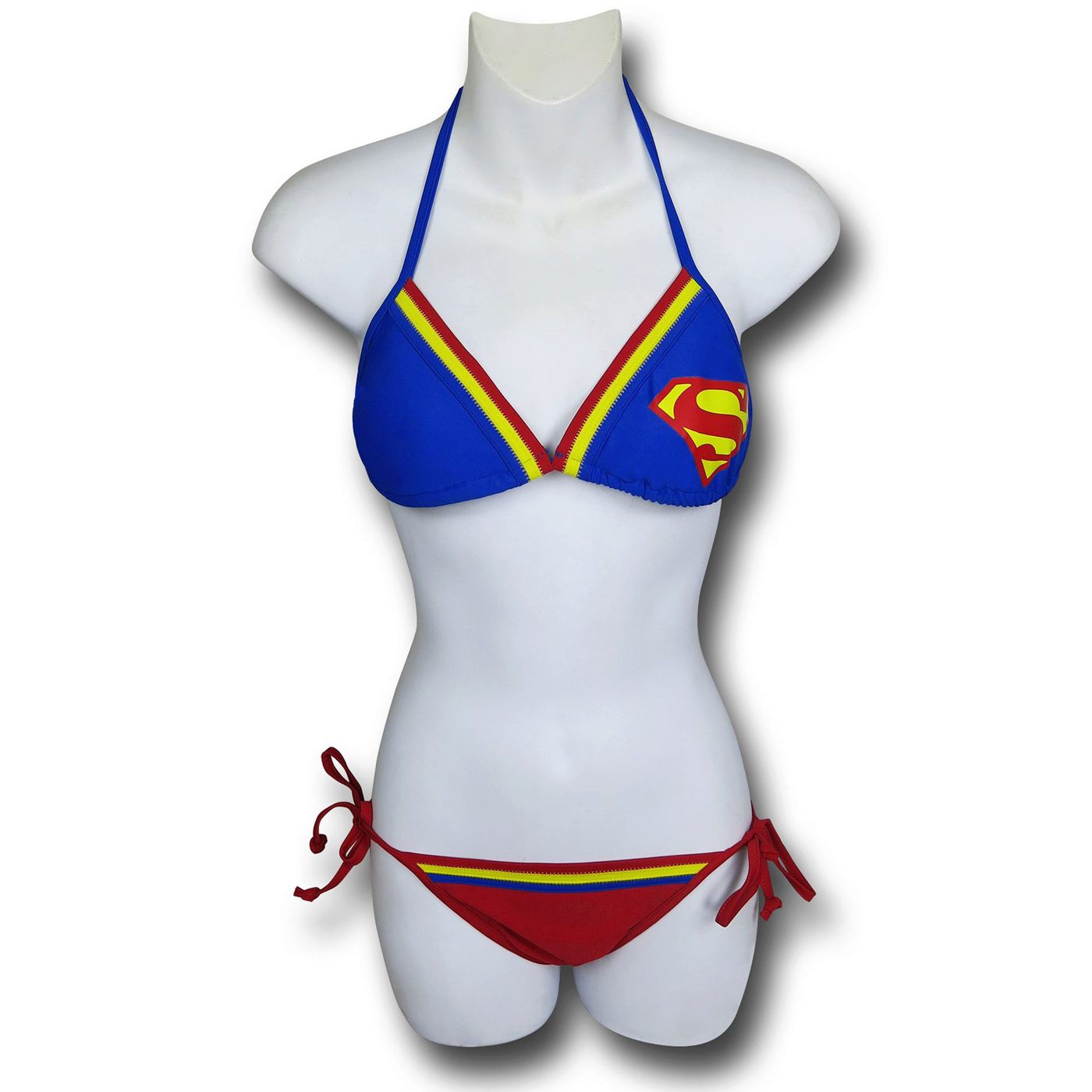 Supergirl Triangle Band Bikini, Blue