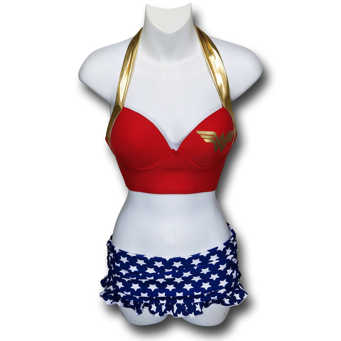 Wonder Woman Underwire Skirt Bikini, Red