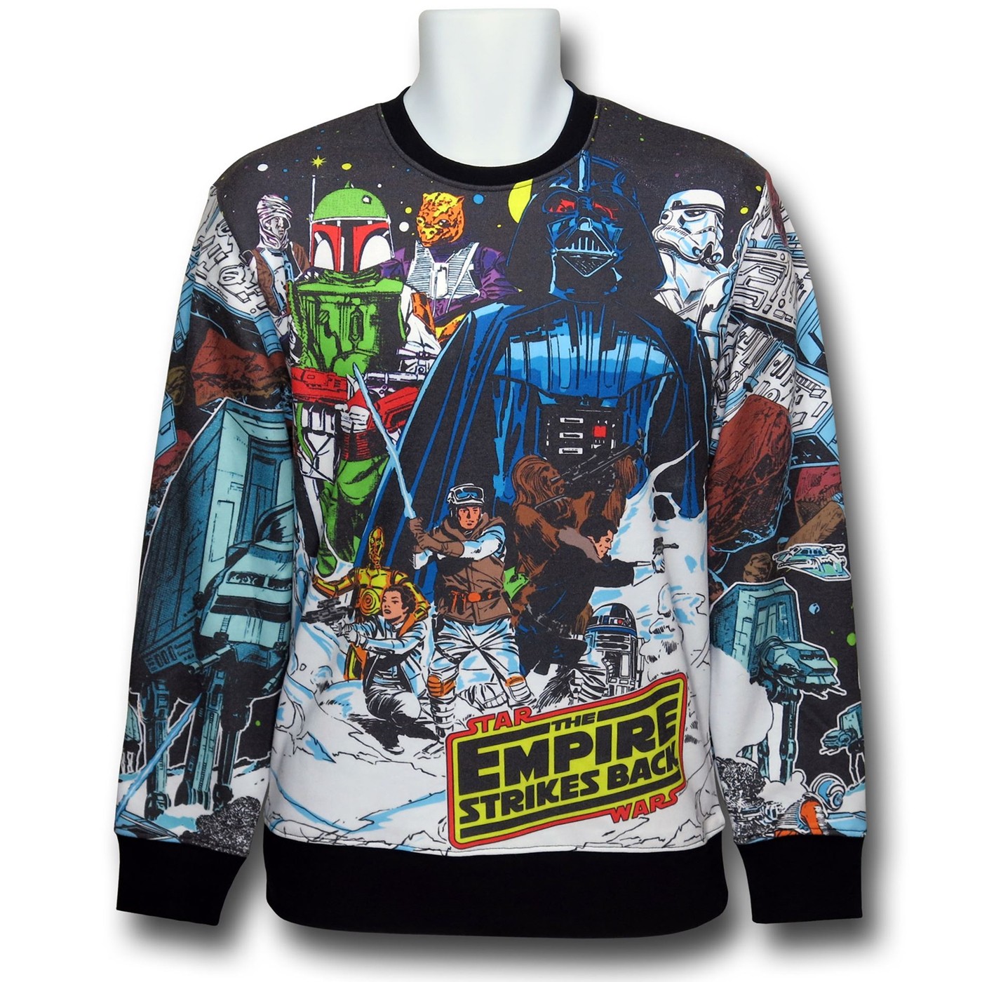 Star Wars Comic Hoth Ringer Sweatshirt, White
