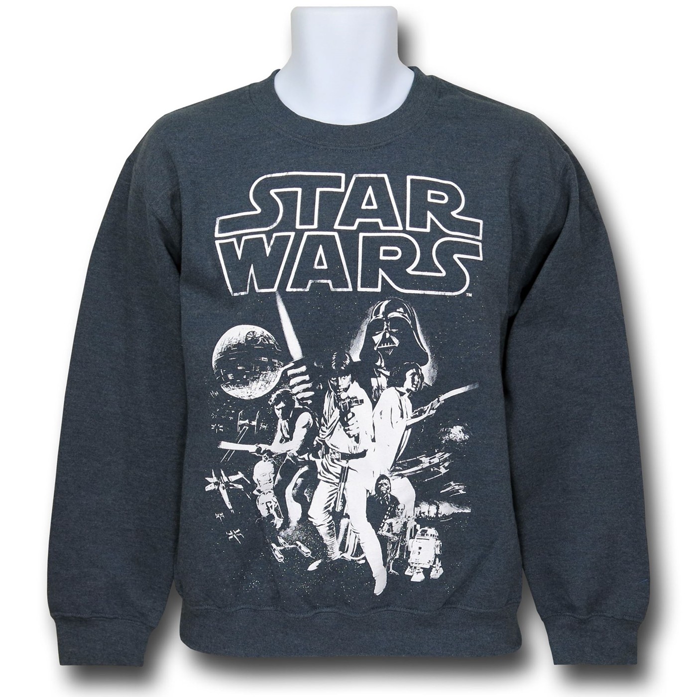 Star Wars New Hope Poster Grey Sweatshirt, Grey