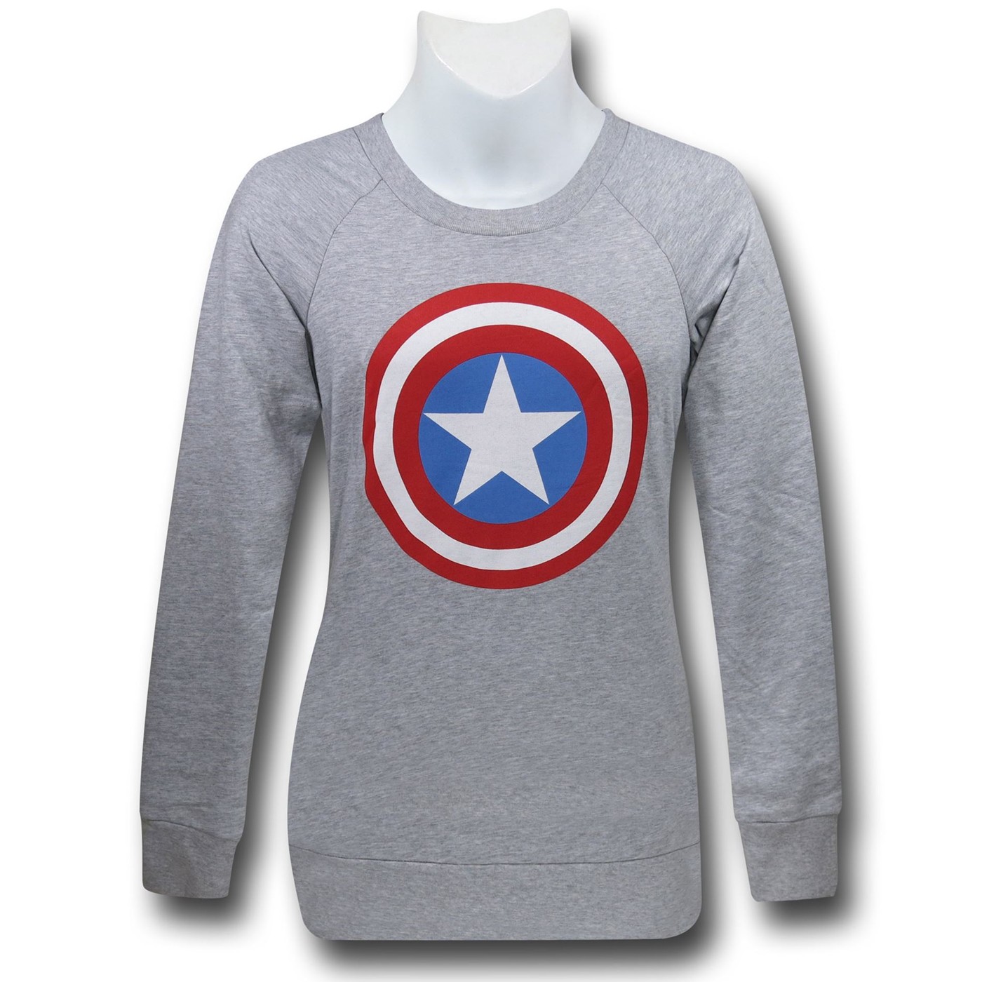 Cap Shield Women's Gray Sweatshirt, Grey