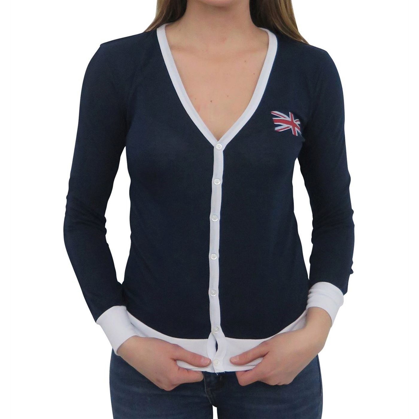 Doctor Who Women's Tardis Cardigan, Blue