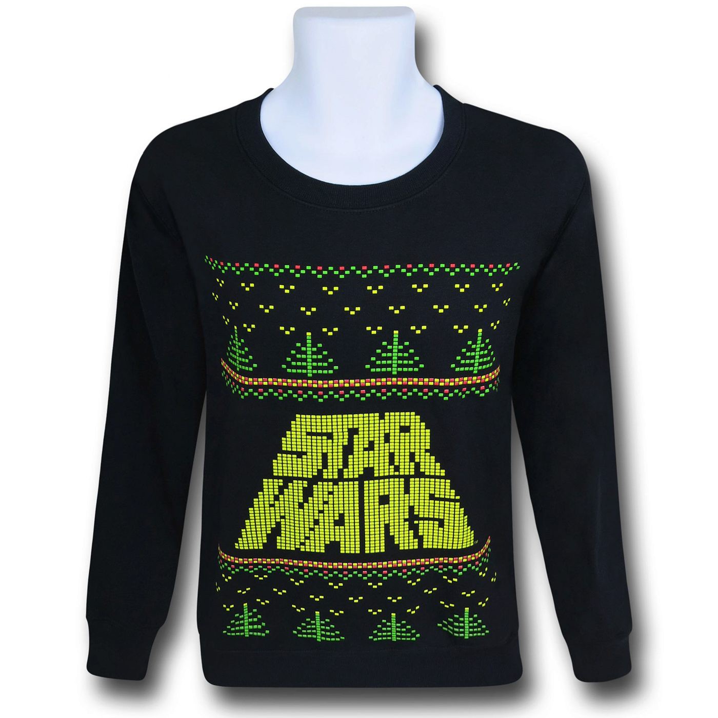 Star Wars Logo 'Christmas Sweater' Sweatshirt, Black