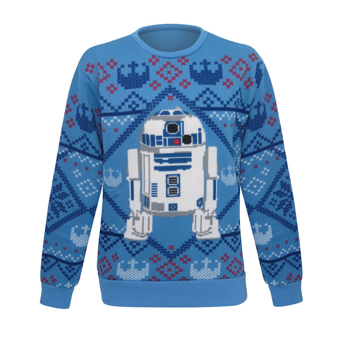 Star Wars R2-D2 Cozy R2 Ugly Men's Christmas Sweater, Blue