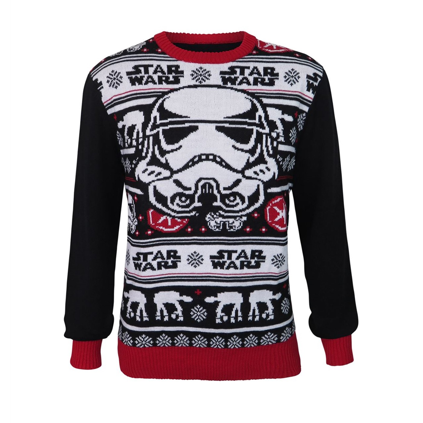 Star Wars Stormtrooper Ugly Christmas Sweater, Black