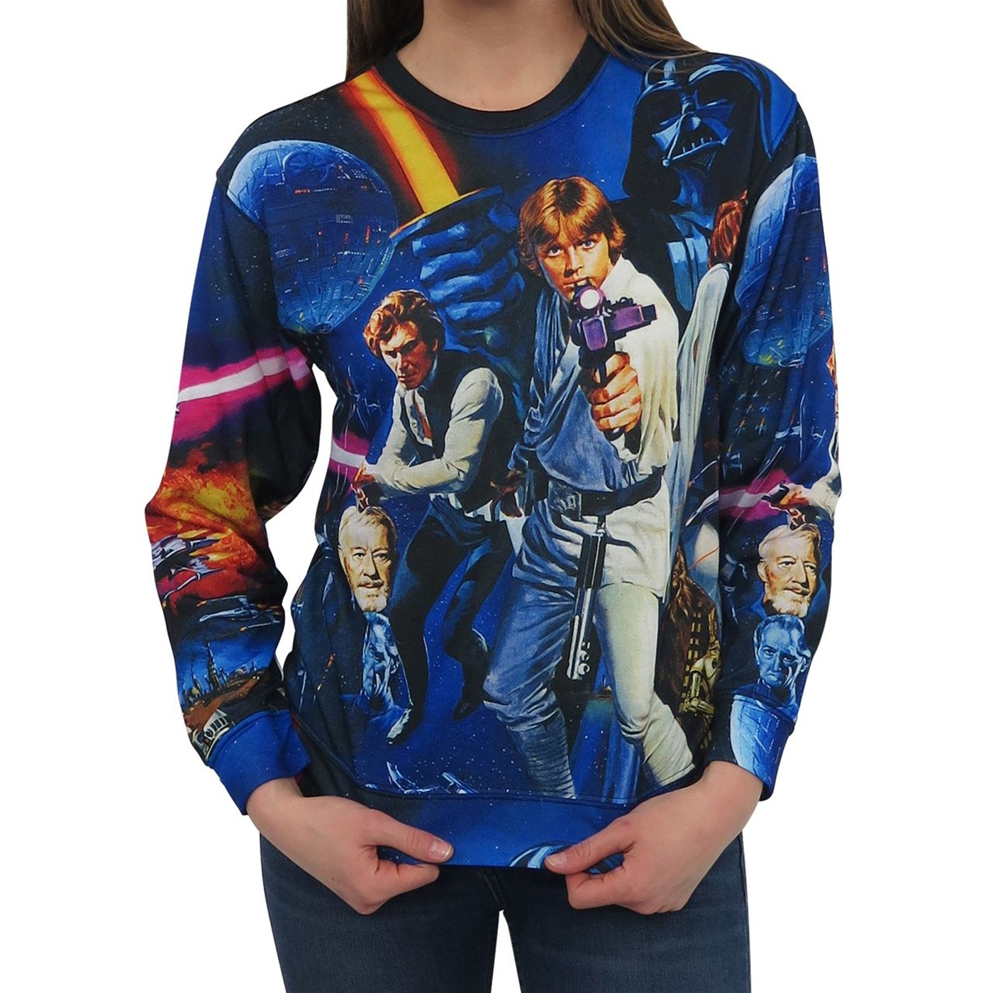 Star Wars Poster Blast Women's Sweatshirt, Black