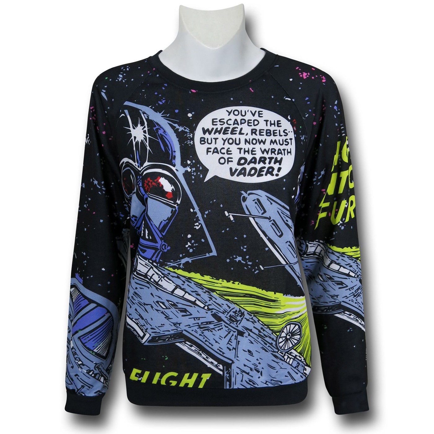 Star Wars Darth Vader Fury Women's Sweatshirt, Black