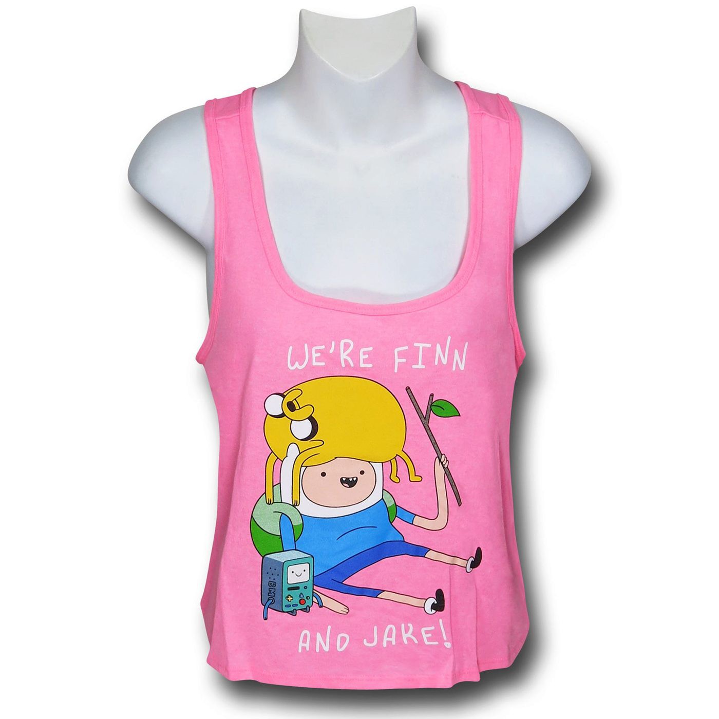 Adventure Time Women's Slouch Tank Top, Pink