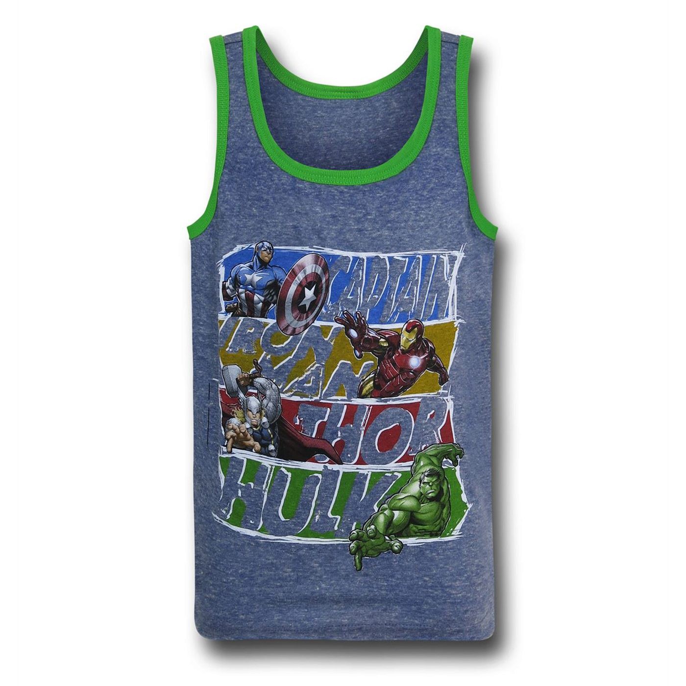 Avengers Assembled Block Kids Tank Top, Blue