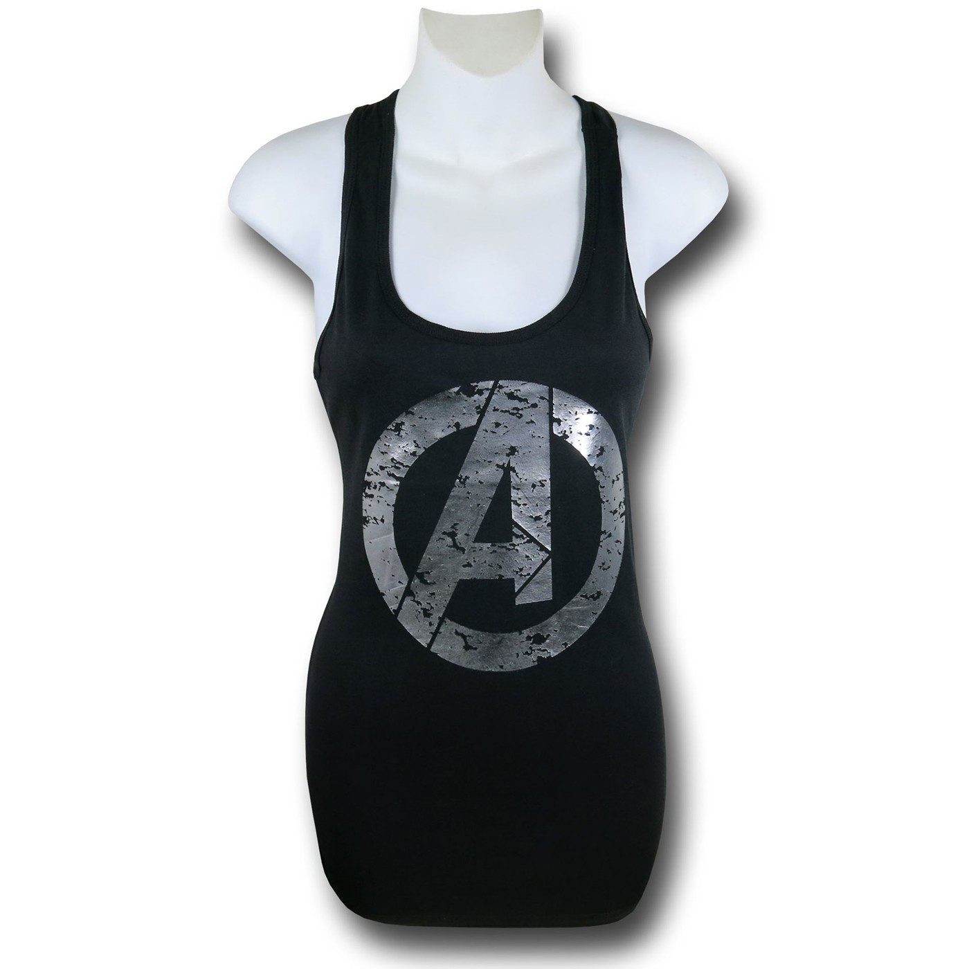 Avengers Metalix Symbol Women's Tank Top, Black