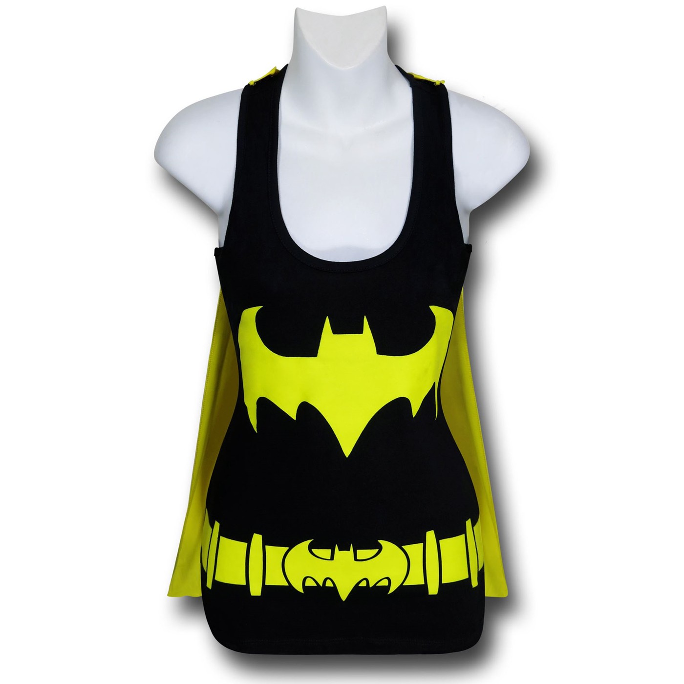 Batgirl Women's Caped Costume Tank Top, Black