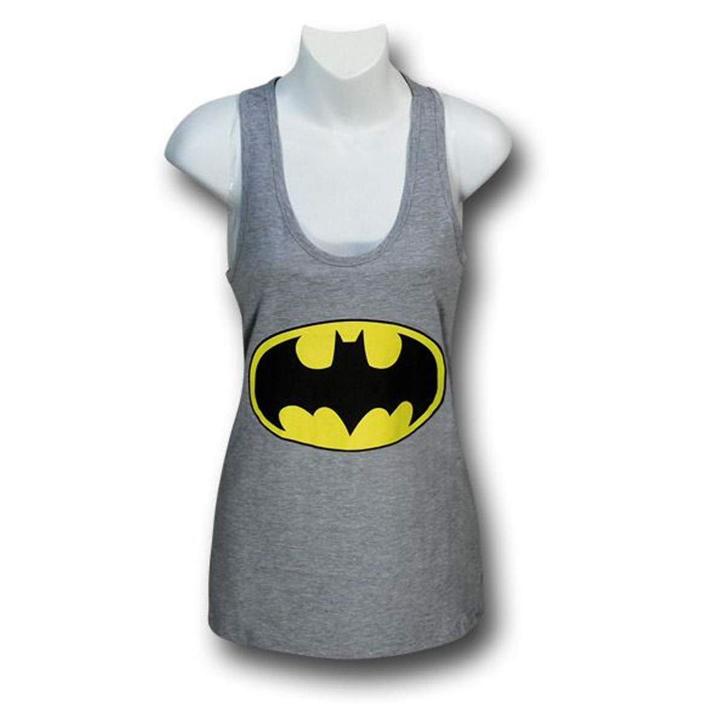 Batman Women's Junior's Grey Tank Top