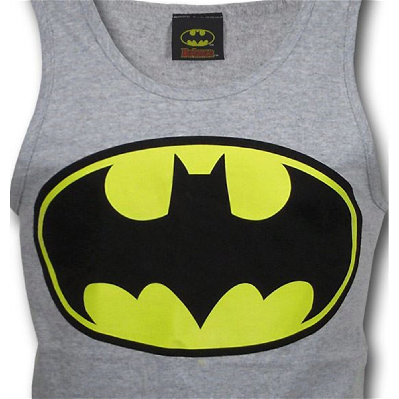 Batman Symbol Gray Men's Tank Top, Grey