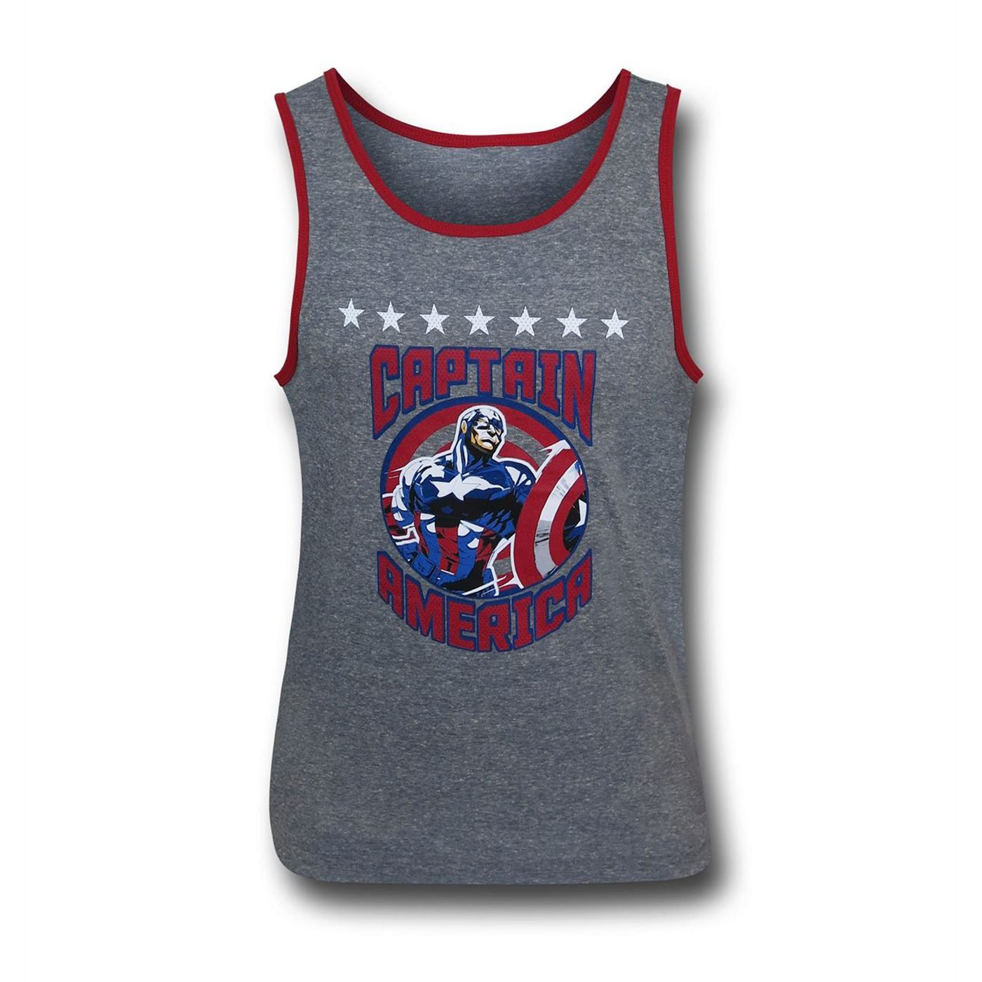 Captain America Circle Kids Tank Top, Grey