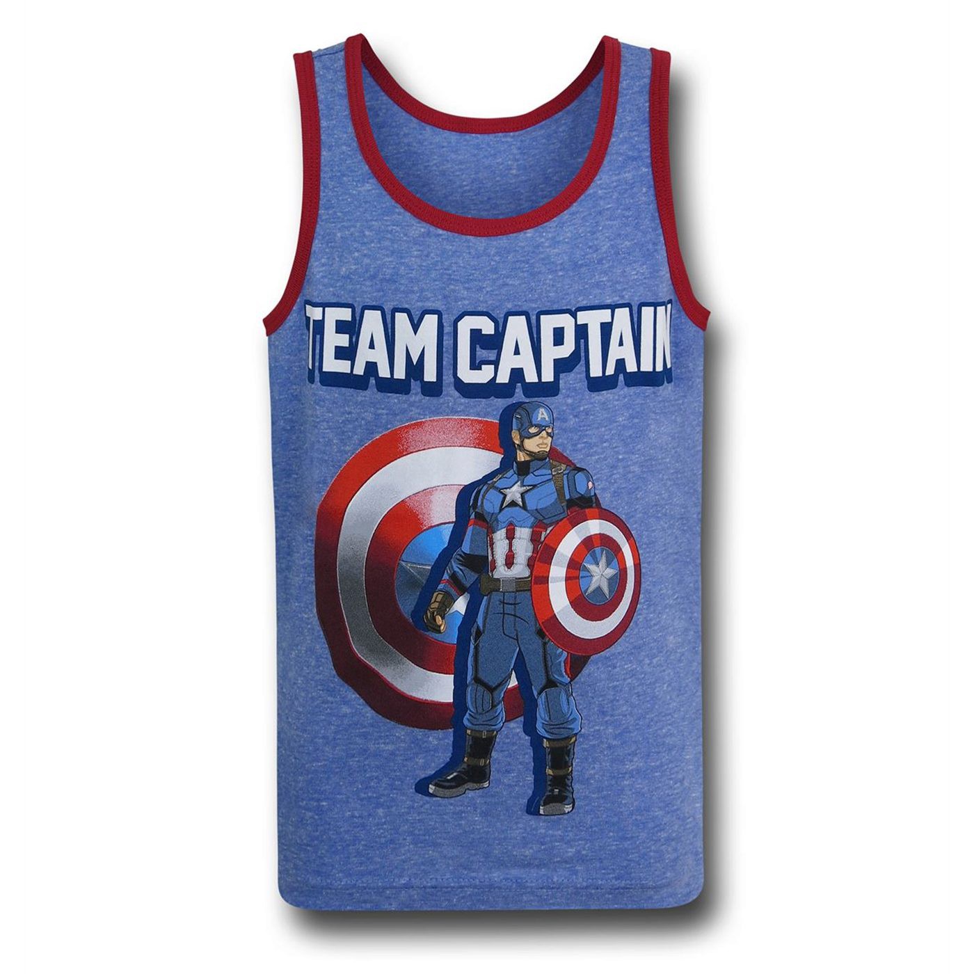 Captain America Civil War Team Captain Kids Tank Top, Blue