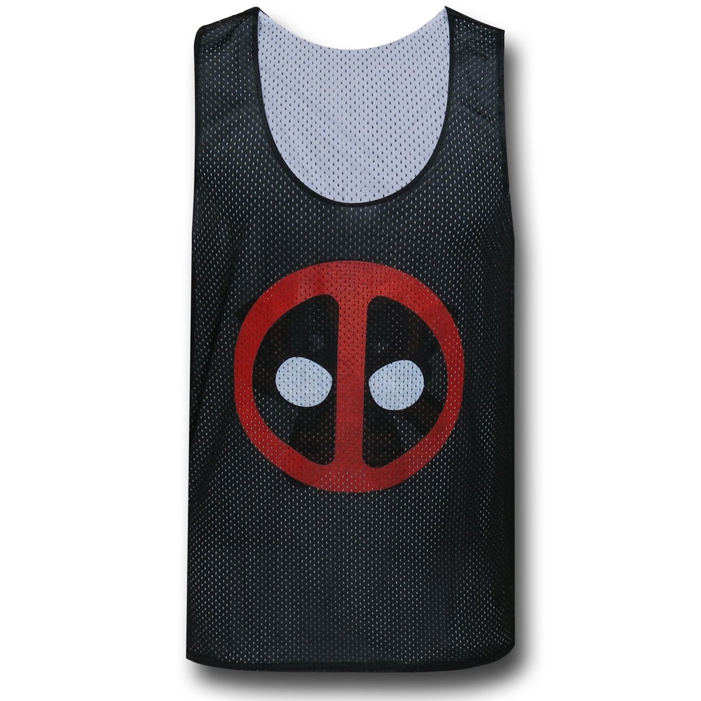 Deadpool Reversible Mesh Tank Top, Black