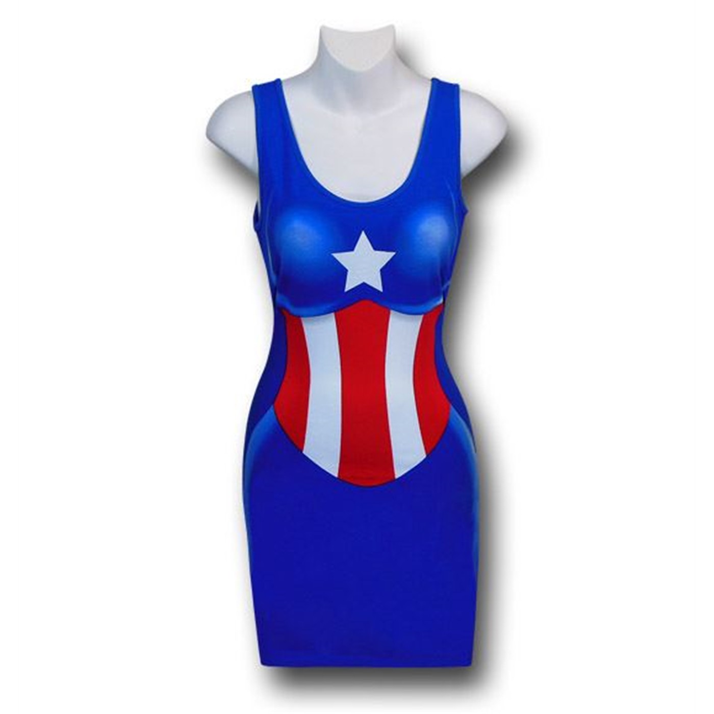 American Dream Costume Women's Tank Dress, Blue