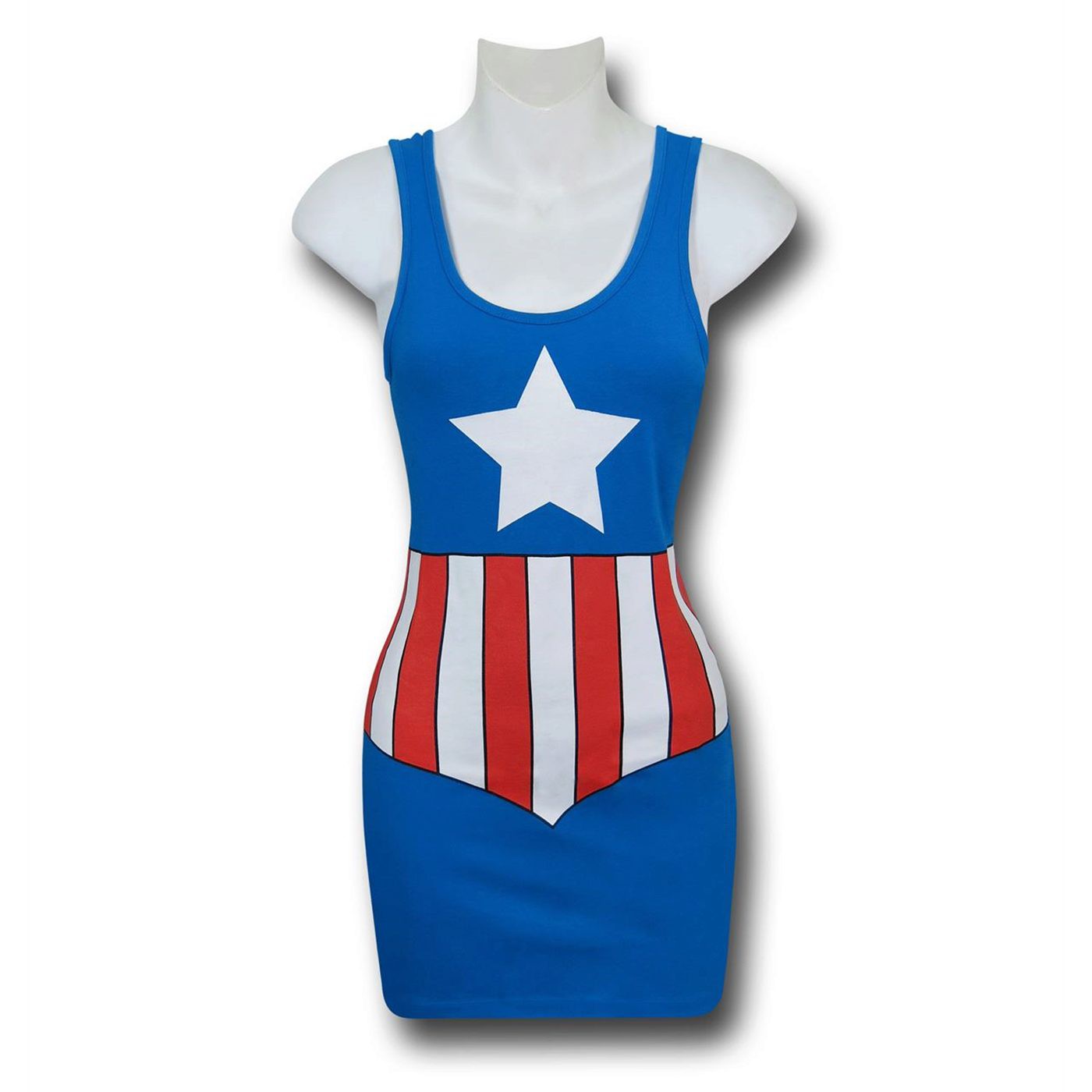 Captain America Costume Women's Tank Dress, Blue