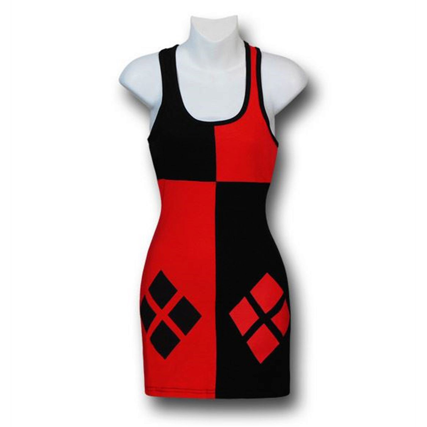 Harley Quinn Women's Costume Tank Dress, Red